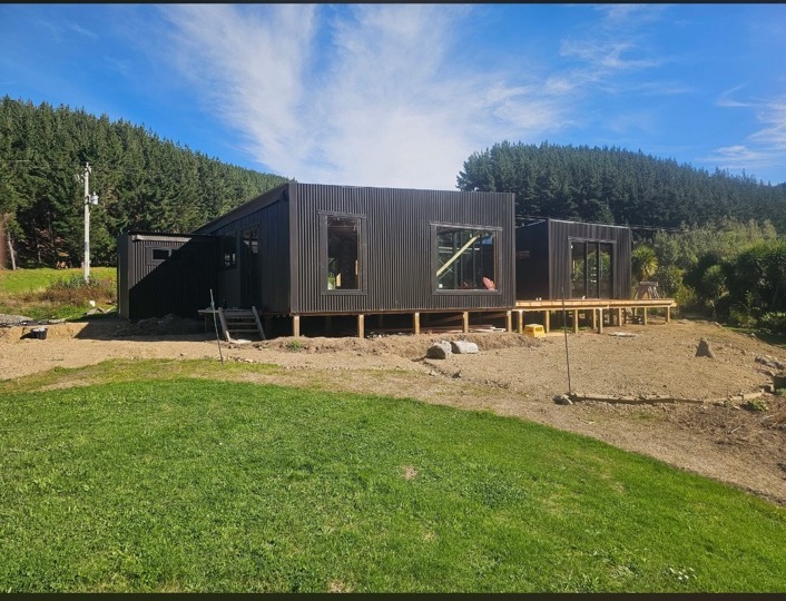 Modern dark wall cladding project