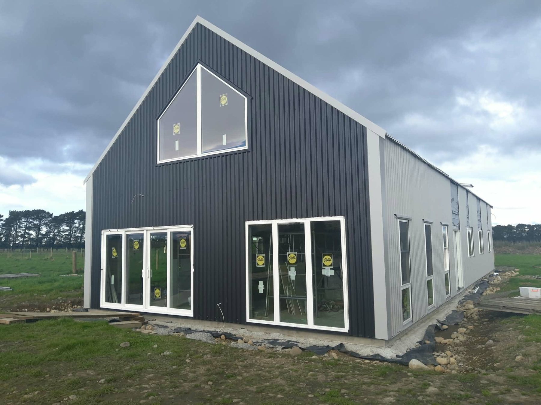 TopNotch Roofing modern corrugated wall cladding project